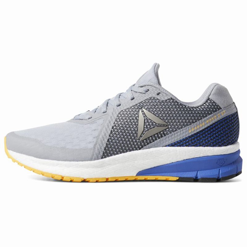 Adidasi Alergare Reebok Grasse Road Barbati Gri/Albi/Albastri Romania ZY4378MH